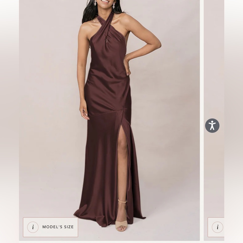 NWT Revelry Athena Satin Gown